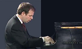 Charlap plays the piano